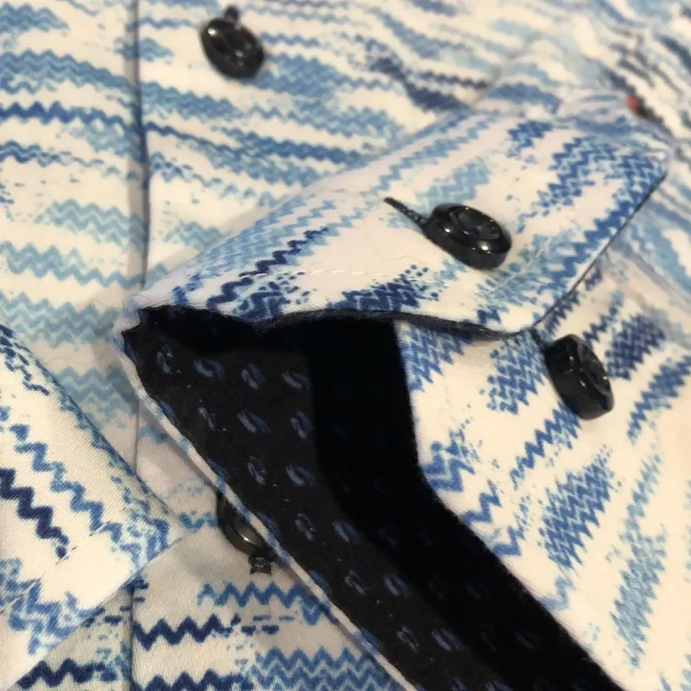 David Jones Boutique Designer Button Front Mens M
